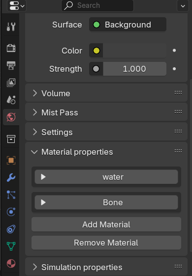 Material Panels