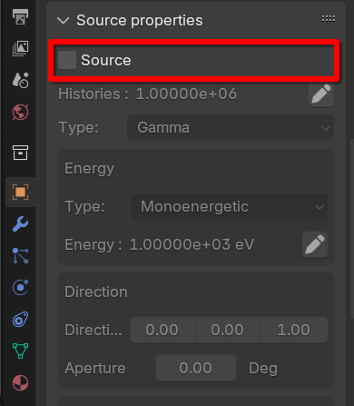 Source Properties